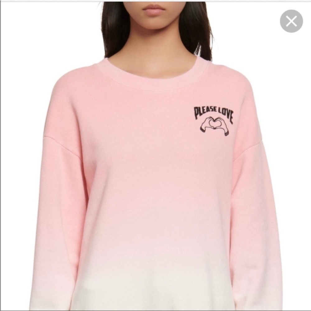 Sandro sweatshirt pink ombre